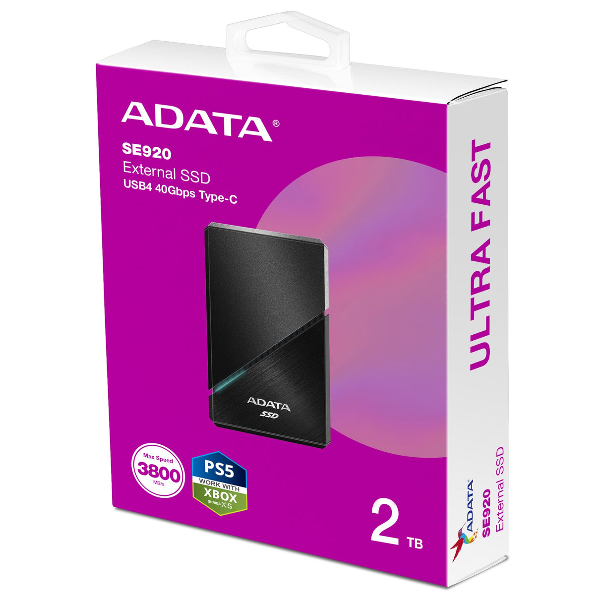 EAN 4711085939807 - ADATA SE920 Tecnología Thunderbolt (Rayo) 2 TB USB Tipo C 3.2 Gen 2 (3.1 Gen 2) Negro imagen 9