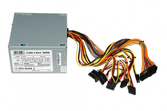 EAN 5901443051978 - iBox CUBE II unidad de fuente de alimentación 500 W 20+4 pin ATX ATX Plata imagen 4