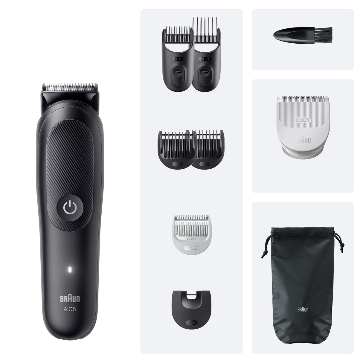Braun Aio5540 All-In-One Trimmer, Black