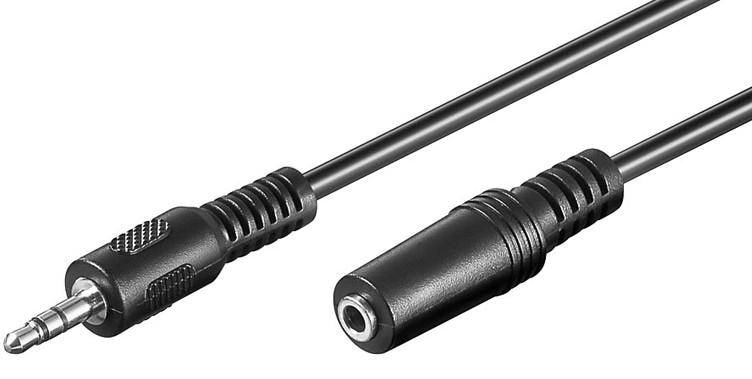 3.5mm Stereo 1.5m M-F Black