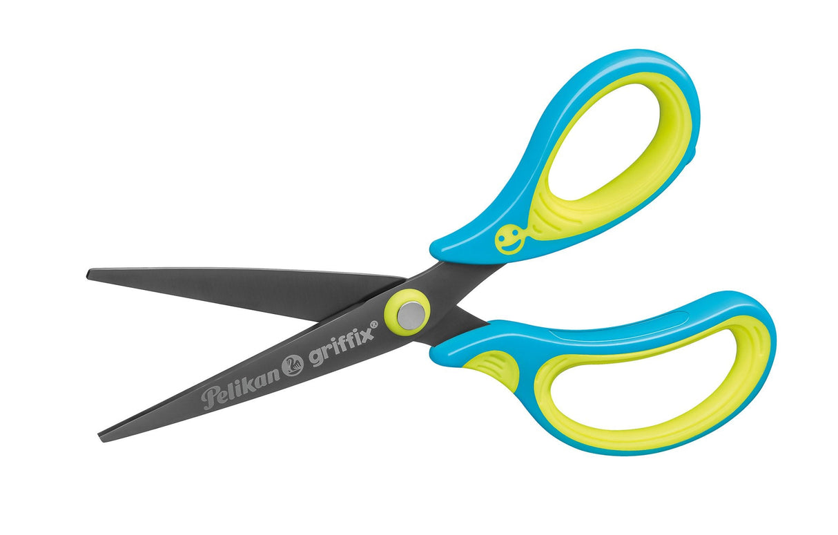 Pelikan 810272 Tijera De Escritorio Y Manualidades Corte Recto Azul, Cal