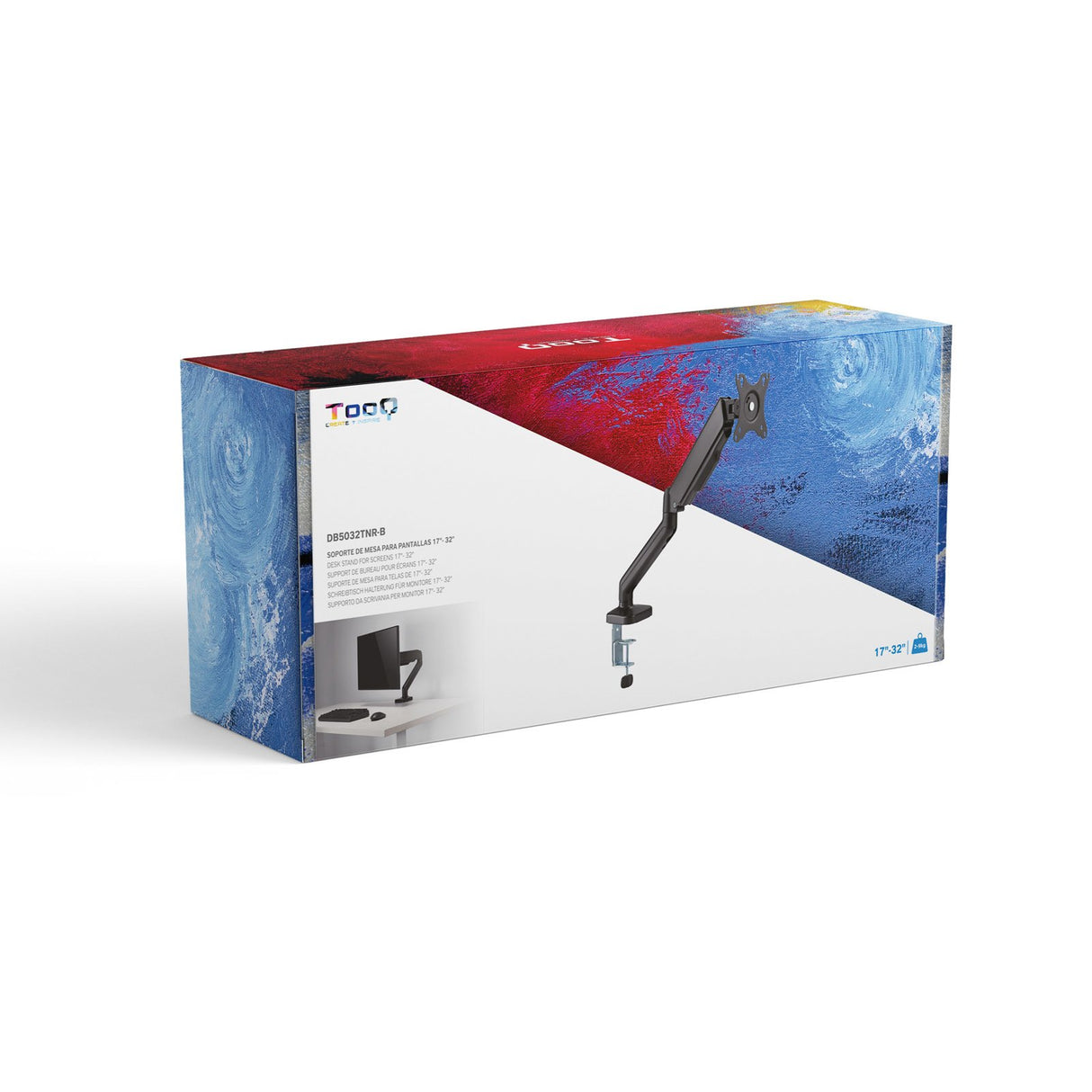 EAN 8433281013704 - TooQ DB5032TNR-B soporte para monitor 81,3 cm (32") Escritorio imagen 4