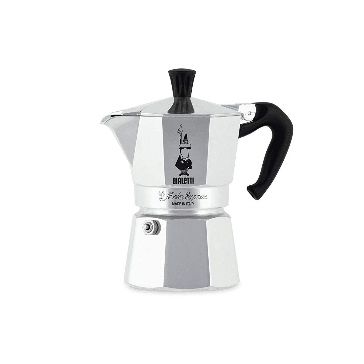 Cafetera Italiana Bialetti Moka Express 0,06 L Aluminio, Negro