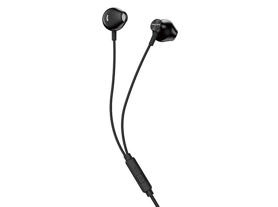 EAN 4895229100589 - Philips TAUE101BK/00 auricular y casco Auriculares Alámbrico Dentro de oído Llamadas/Música Negro imagen 1