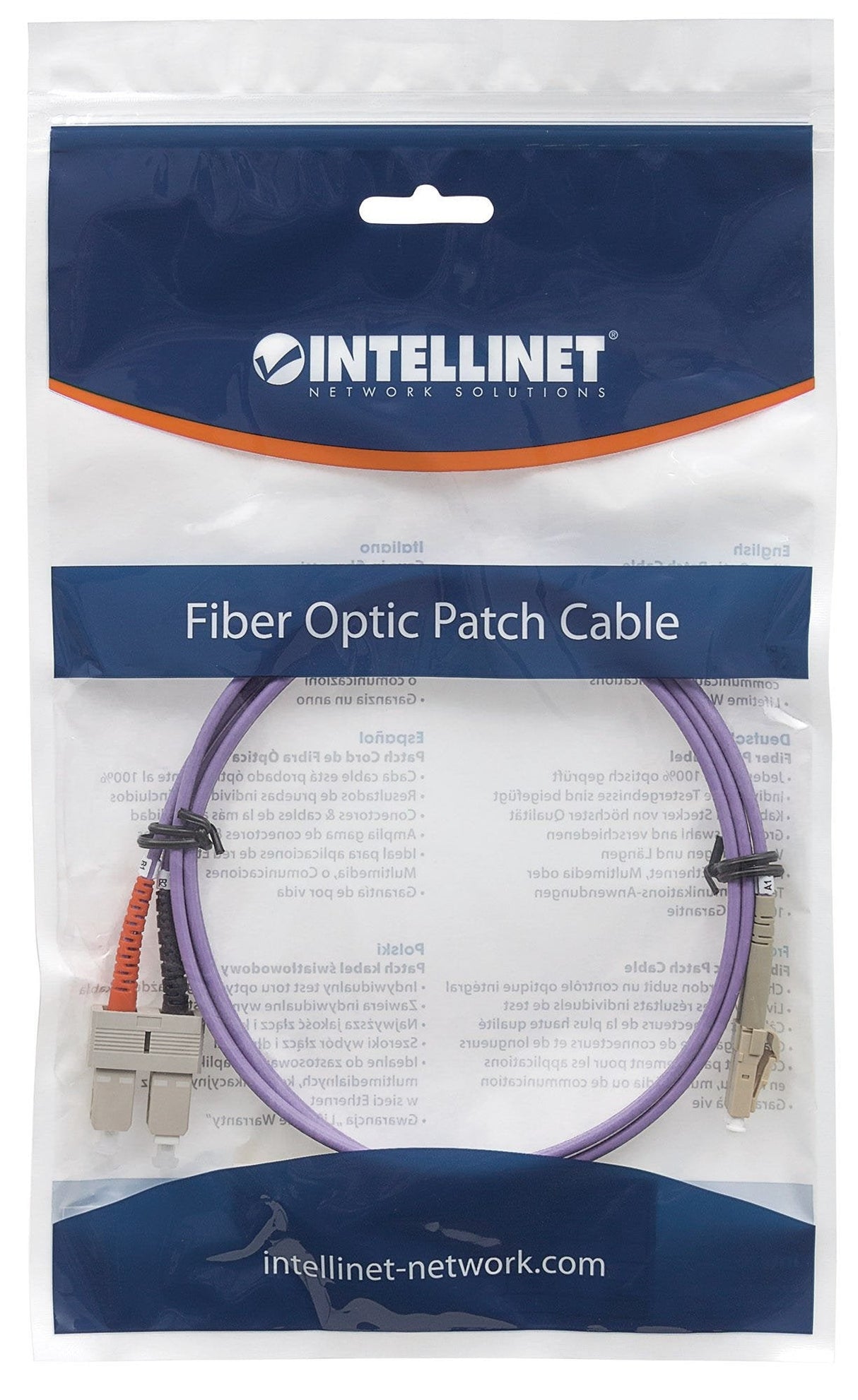 EAN 0766623750936 - Intellinet 750936 Cable de fibra óptica e InfiniBand 3 m LC SC Violeta imagen 5
