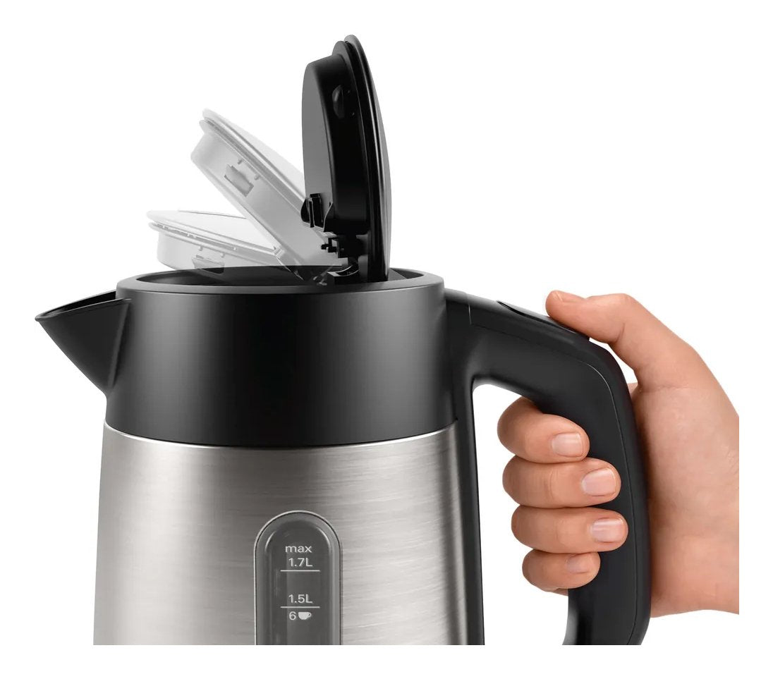 EAN 4242005188062 - Bosch TWK4P440 tetera eléctrica 1,7 L 2400 W Negro, Acero inoxidable imagen 4