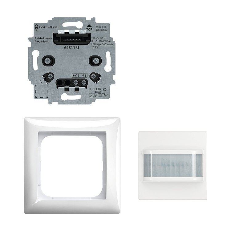 Busch Jaeger Detector De Movimiento 64761 Uj-914 Bw 180 Flex Set Basic Ws