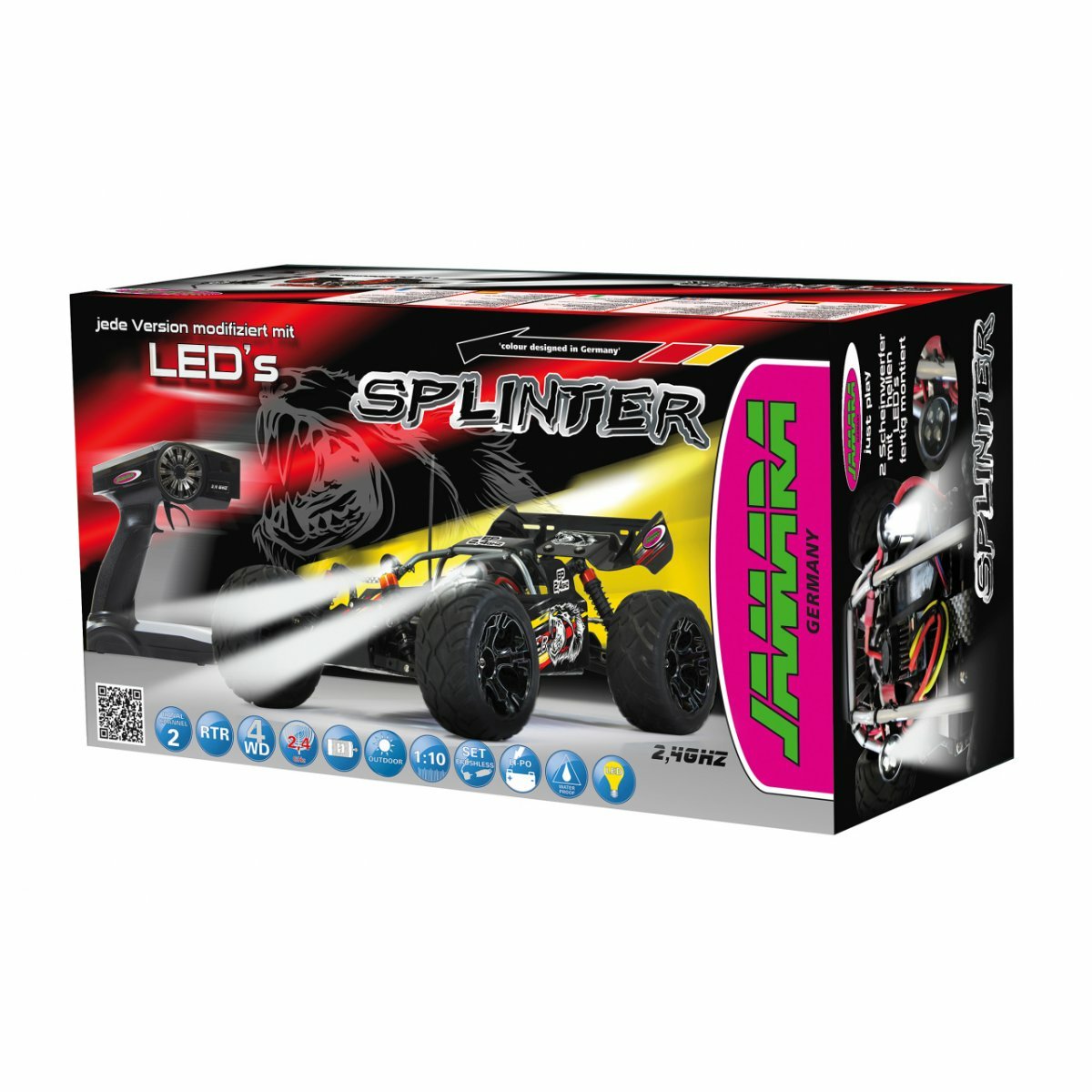 Jamara Deserthggy Splinter Ep 1:10 Lipo 2,4ghz Con Led 14+