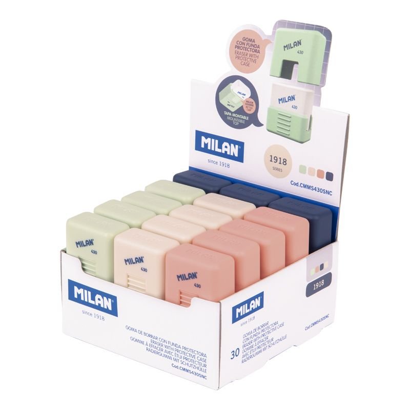 EAN 8414034010324 - Milan CMMS430SNC goma Caucho Beige, Azul, Verde, Rosa 30 pieza(s) imagen 1