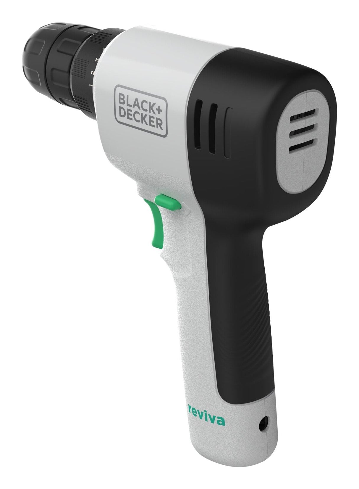 Taladro Atornillador A Batería Black+Decker Reviva, 12 Voltios Blanco/Negro, Batería De Ion De Litio Integrada 1,5 Ah Revdd12c-Qw
