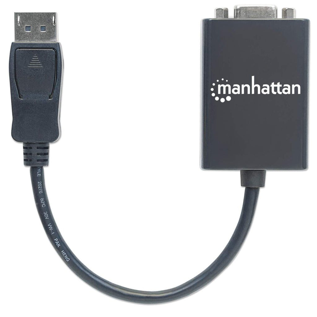 EAN 0766623151962 - Manhattan 151962 adaptador de cable de vídeo 0,15 m DisplayPort VGA (D-Sub) Negro imagen 4