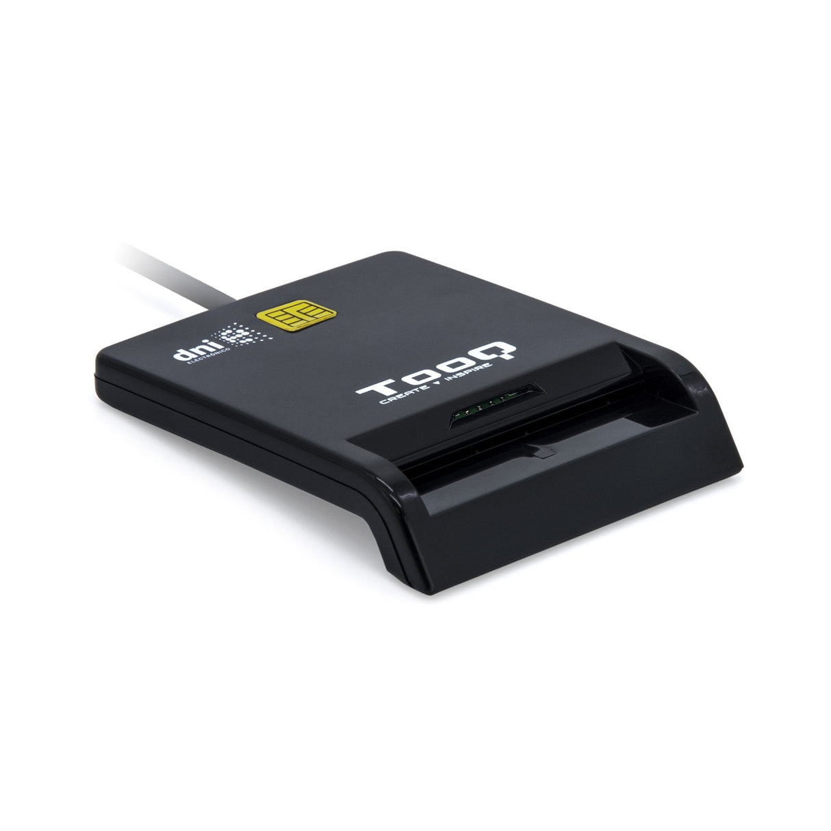 Tooq Lector De Tarjetas Inteligentes Dnie Sim Usb-C - Negro