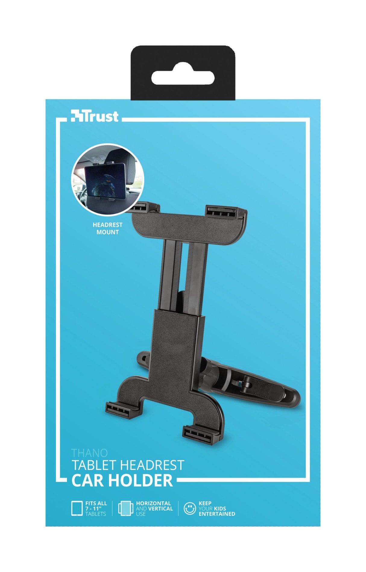 Soporte De Coche Para Tablet Trust Thano Negro