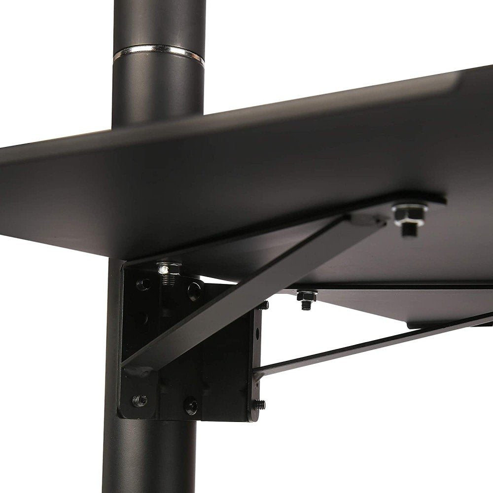 Techly Ica-Tr20 Soporte De Pie Para Pantalla Plana 94 Cm (37") Soporte De Suelo Con Ruedas Para Pantalla Plana Negro