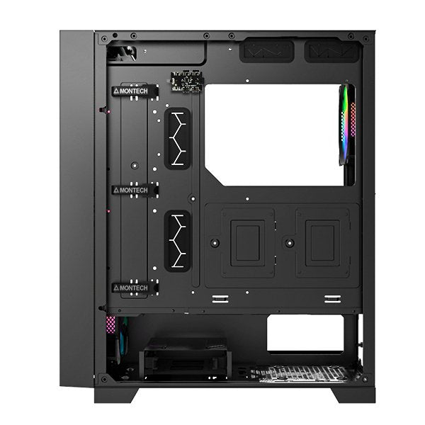 Caja Pc Montech Air 1000 Premium, Midi-Tower, Temperojo Glass, - Negro
