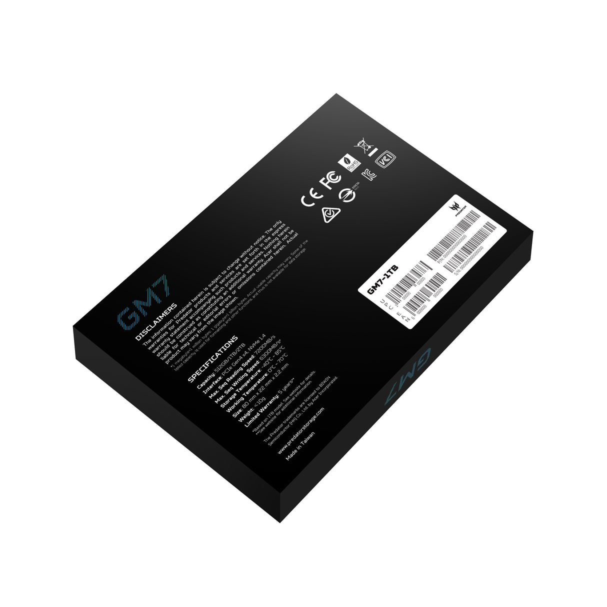 EAN 6955914619128 - Predator GM7-1TB M.2 PCI Express 4.0 NVMe imagen 9