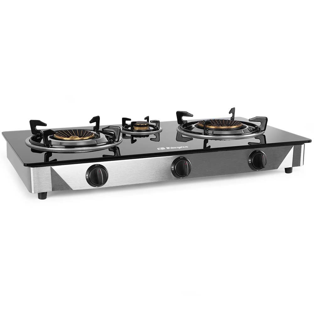 EAN 8435568400702 - Orbegozo FO 3520 hobs Negro, Acero inoxidable Encimera Encimera de gas 3 zona(s) imagen 1
