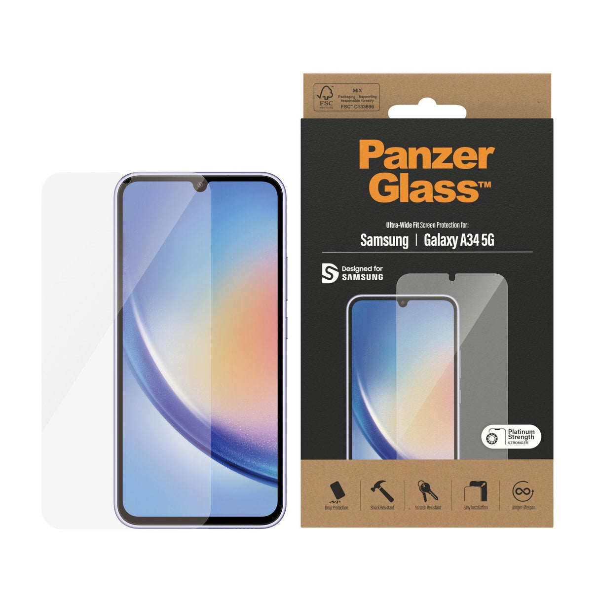 Panzerglass Classic Fit Protector De Pantalla Samsung - Galaxy A34 5g