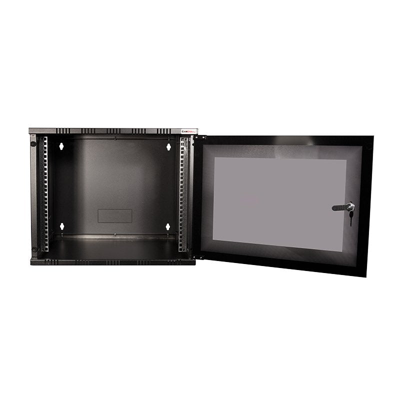 19" Wallmount Soho Box 12u 540*550, Flatpack, Negro