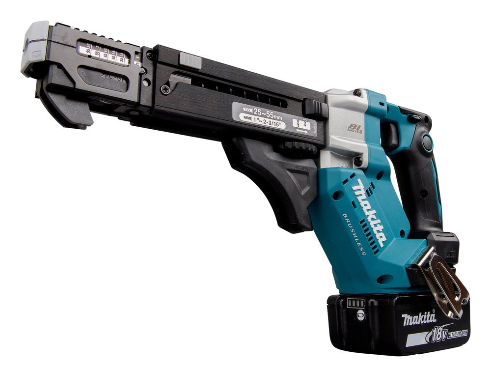 Destornillador De Cargador Inalámbrico Makita Dfr551z, 18 Voltios Negro/Azul, Sin Batería Ni Cargador