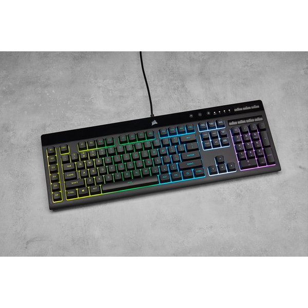 Corsair K55 Rgb Pro Teclado Juego Usb Qwerty Inglés De Ee. Uu. Negro