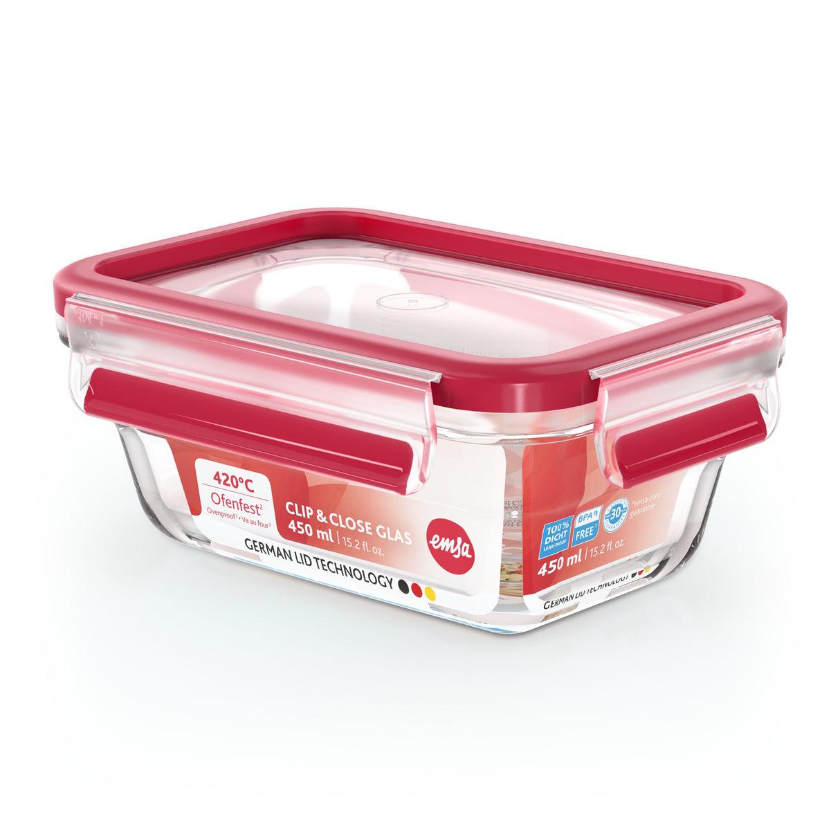 EAN 4009049540085 - EMSA CLIP & CLOSE N10405 Rectangular Caja 0,8 L Transparente 1 pieza(s) imagen 3
