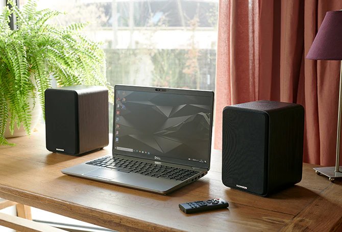 Thomson Ws600duo Altavoces De Estanteria - Potencia Musical 100w - Color Negro