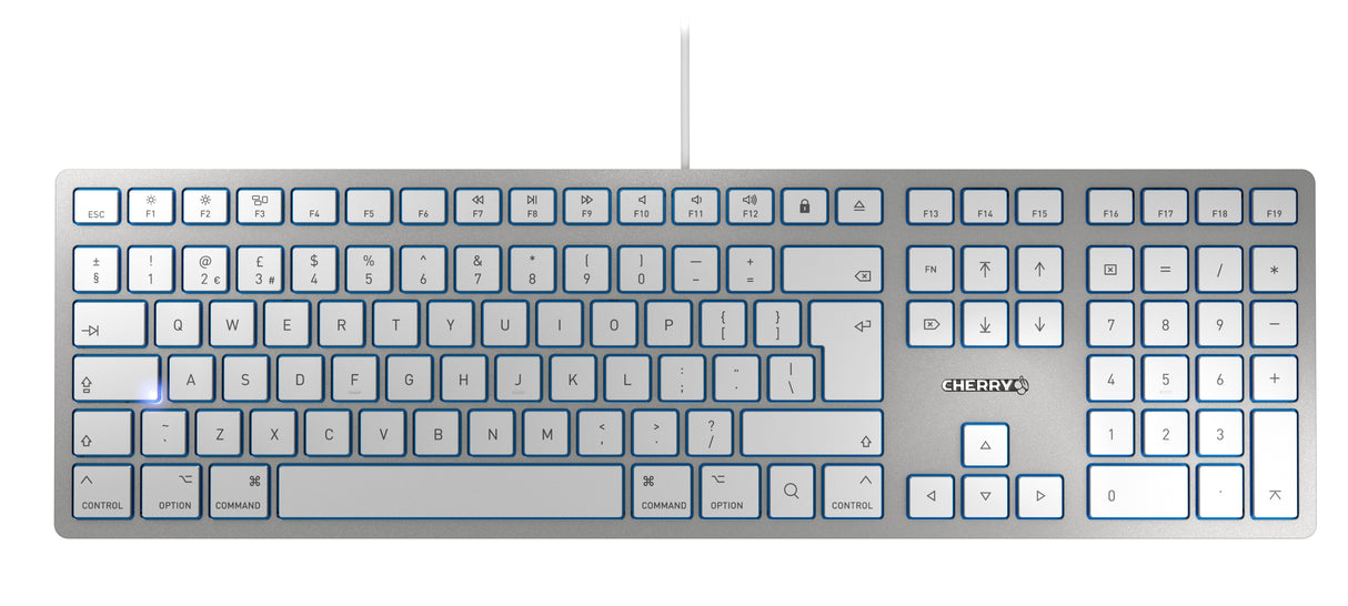 EAN 4025112088711 - CHERRY KC 6000 SLIM FOR MAC teclado Oficina USB QWERTY Inglés del Reino Unido Plata imagen 1