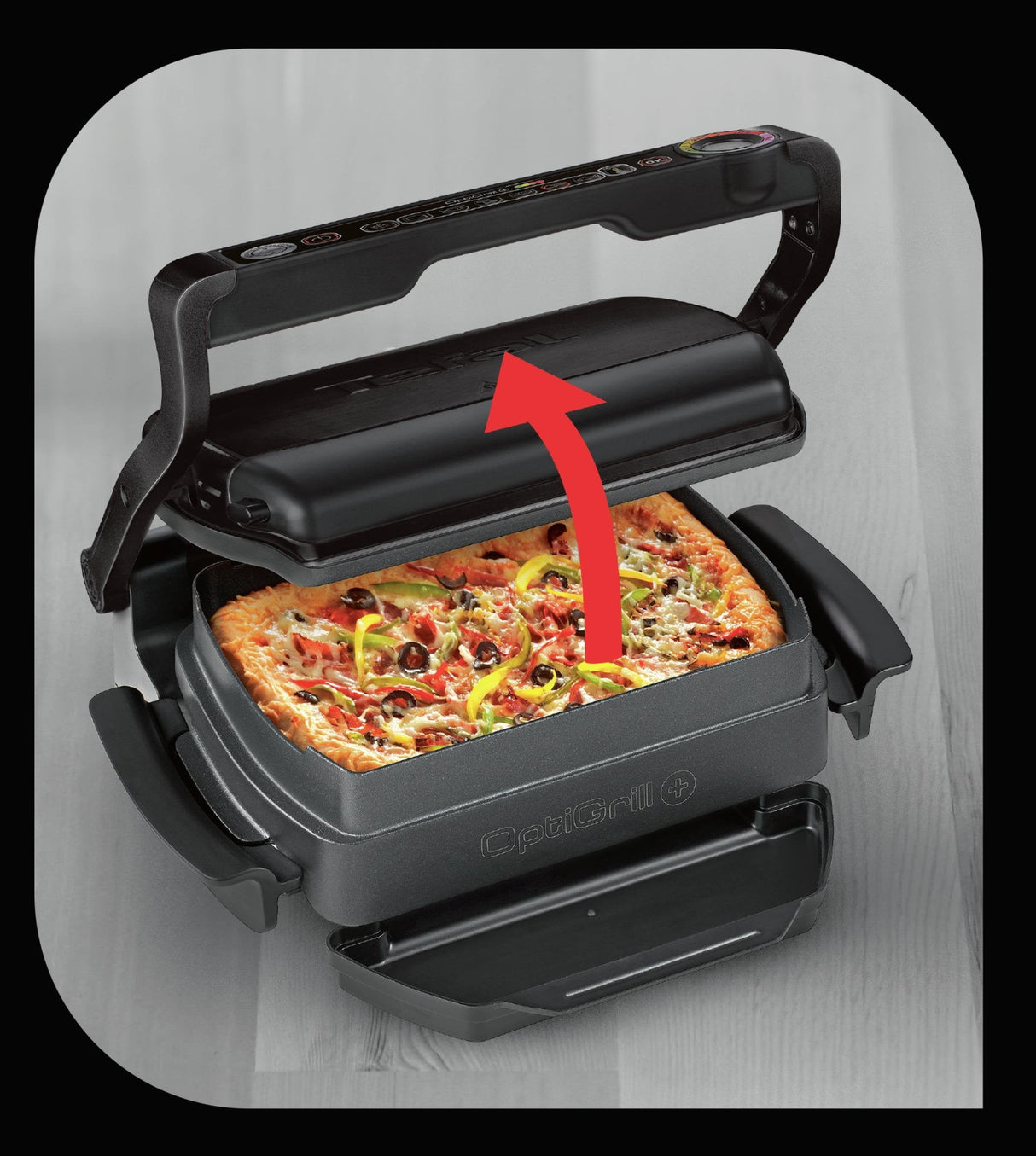 Grill Electric Tefal Optigrill+ Gc 7148 (Contact Grill; 2000w; Black Color)