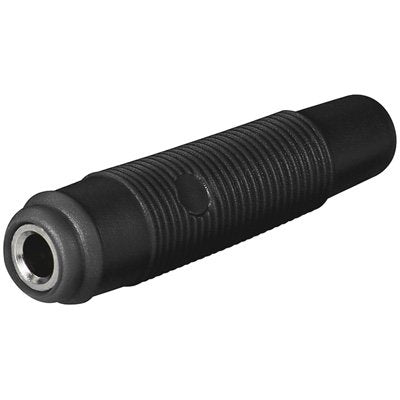 Conector  Banana 4mm Hembra Negro Goma Blanda