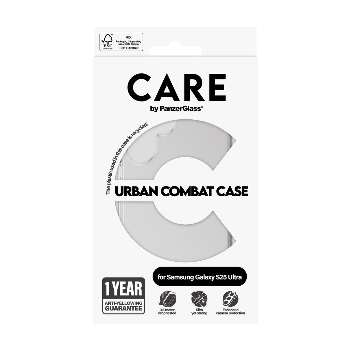 EAN 5715685016905 - PanzerGlass CARE™ by ® Urban Combat Case Transparent Samsung Galaxy S25 Ultra funda para teléfono móvil T imagen 3
