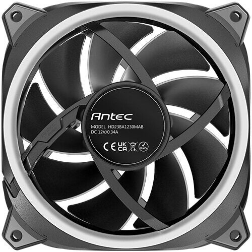Pack De 3 Ventiladorados De Caja Antec Neo Prizm T3 Rgb - 12cm (Negro)