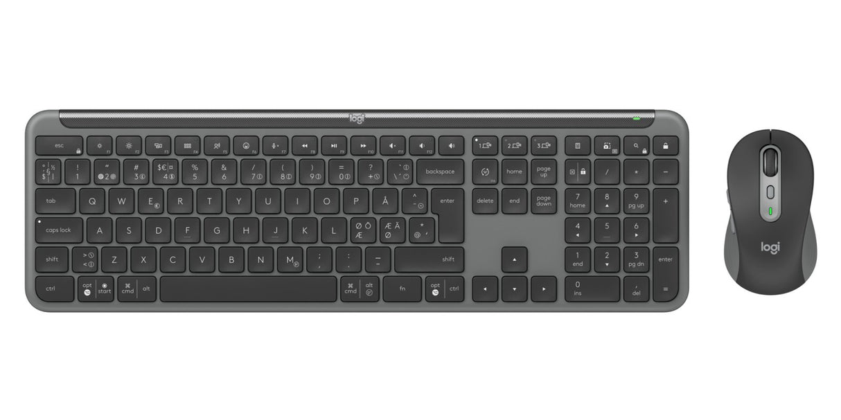 EAN 5099206119314 - Logitech MK950 teclado Ratón incluido Oficina RF Wireless + Bluetooth QWERTY Nórdico Grafito imagen 2
