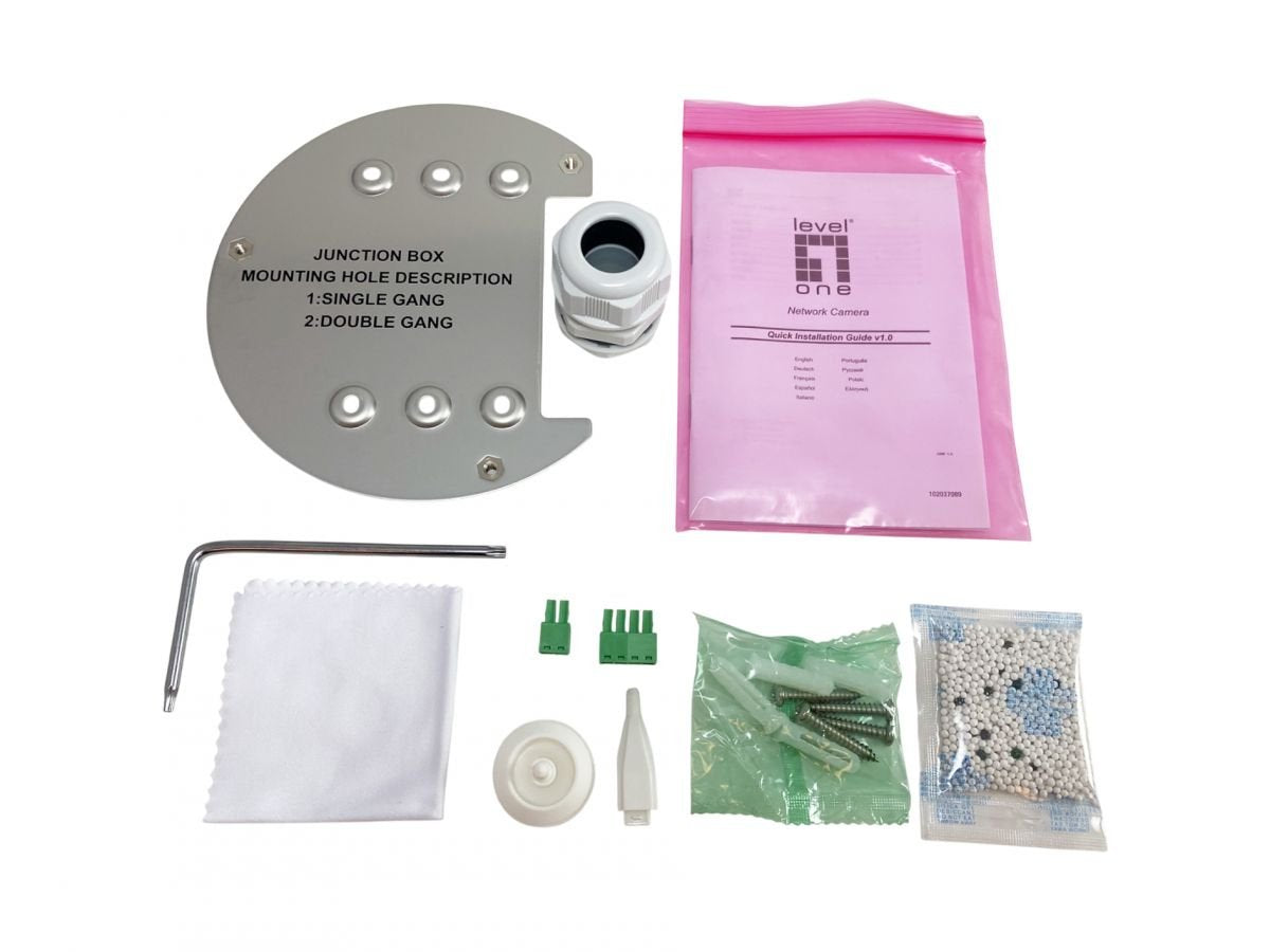 Cámara Levelone Fcs-3616 Seguridad Cctv Interior Y Exterior 3200 X 1800 Pixeles Techo