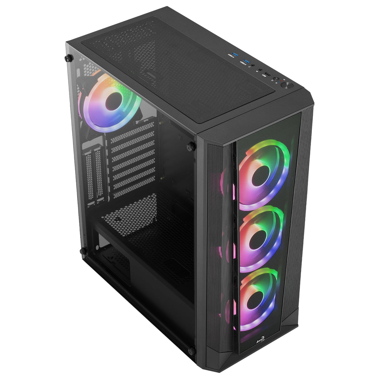 EAN 4711099471775 - Aerocool Prism ARGB Midi Tower Negro imagen 2