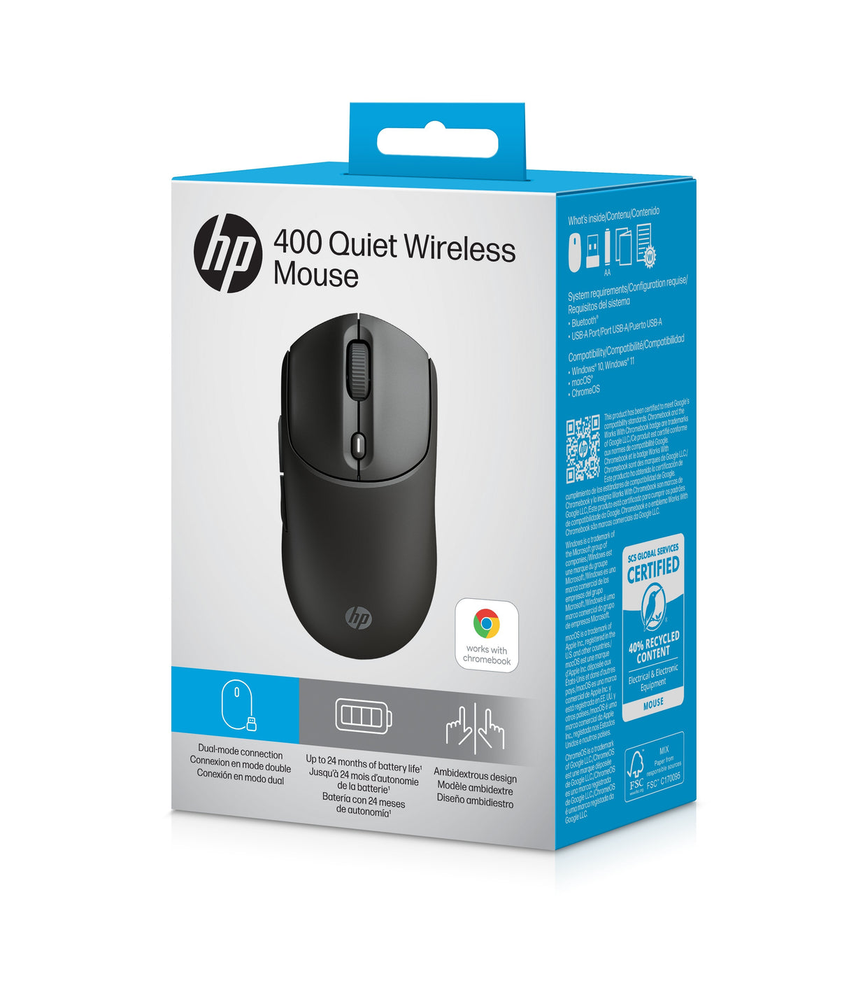 Hp Ratón Inalámbrico Silencioso 400