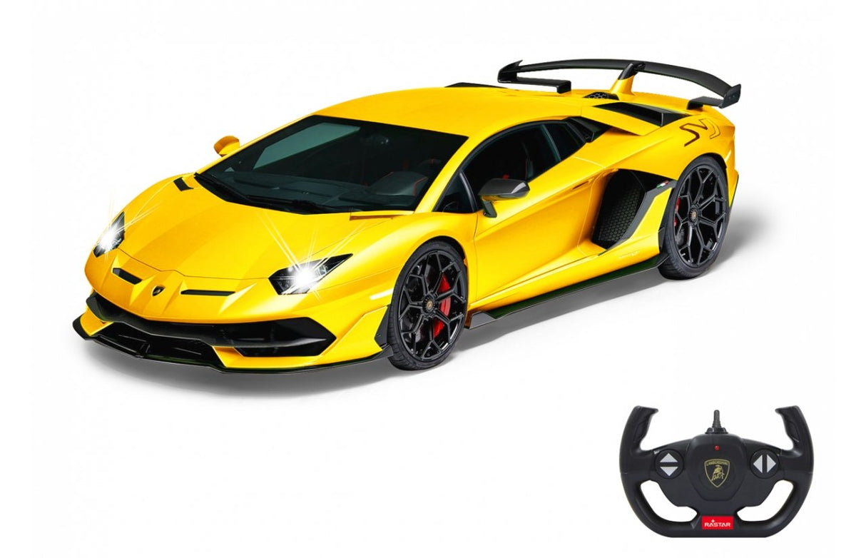 Jamara Lamborghini Aventador Svj Modelo Controlado Por Radio Coche Deportivo Motor Eléctrico 1:14, Radiocontrol Amarillo, Coche Deportivo, 1:14, 6 Año(S)