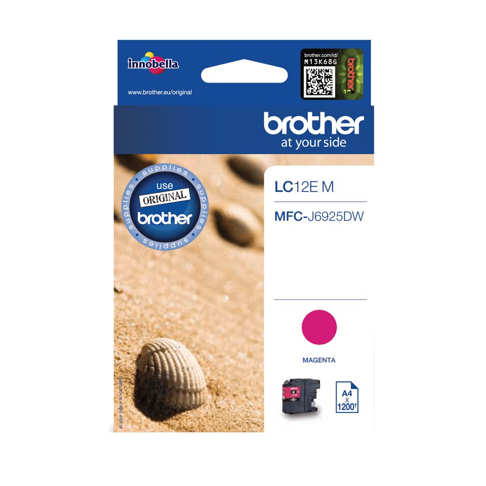 EAN 4977766748445 - Brother LC12EM cartucho de tinta 1 pieza(s) Original Magenta imagen 1