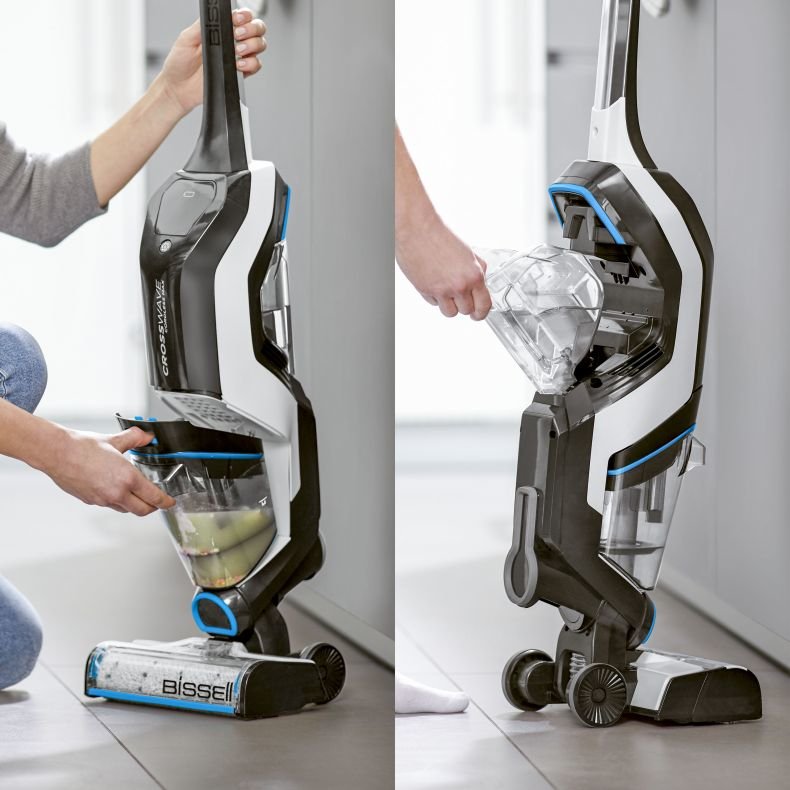 EAN 0011120259568 - Bissell CROSSWAVE CORDLESS MAX Aspiradora vertical Batería Seca y húmeda Sin bolsa 0,55 L Negro, Azul, Bl imagen 4