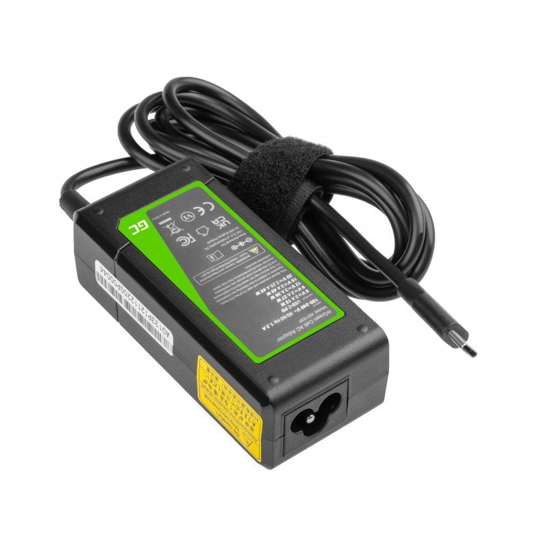 Cargador / Adaptador Ac / Fuente De Alimentación Green Cell Usb-C 45w Para Portátiles, Tablets Y Teléfonos