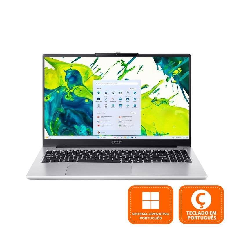 Acer Aspire Al15-45p Amd Ryzen 7 5825u 16gb 512gb Ssd 15.6" (Pt) Teclado Portugues