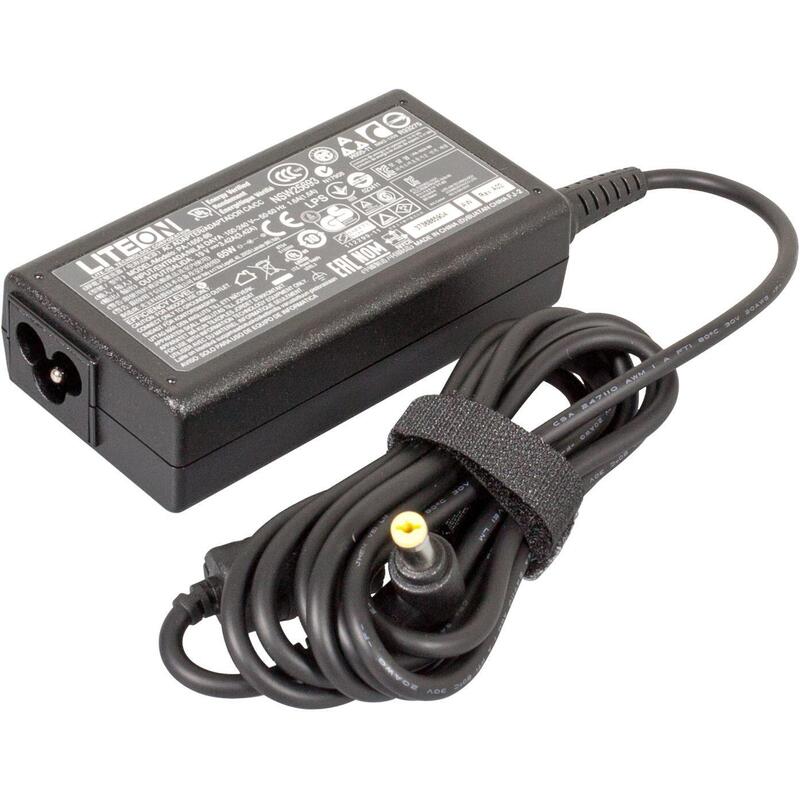Acer Cargador 19v 3.42a 65w Con Cable Alimentación Para Acer Travelmate 2400, 3210, 4150, 4650 Ap.0650a.005