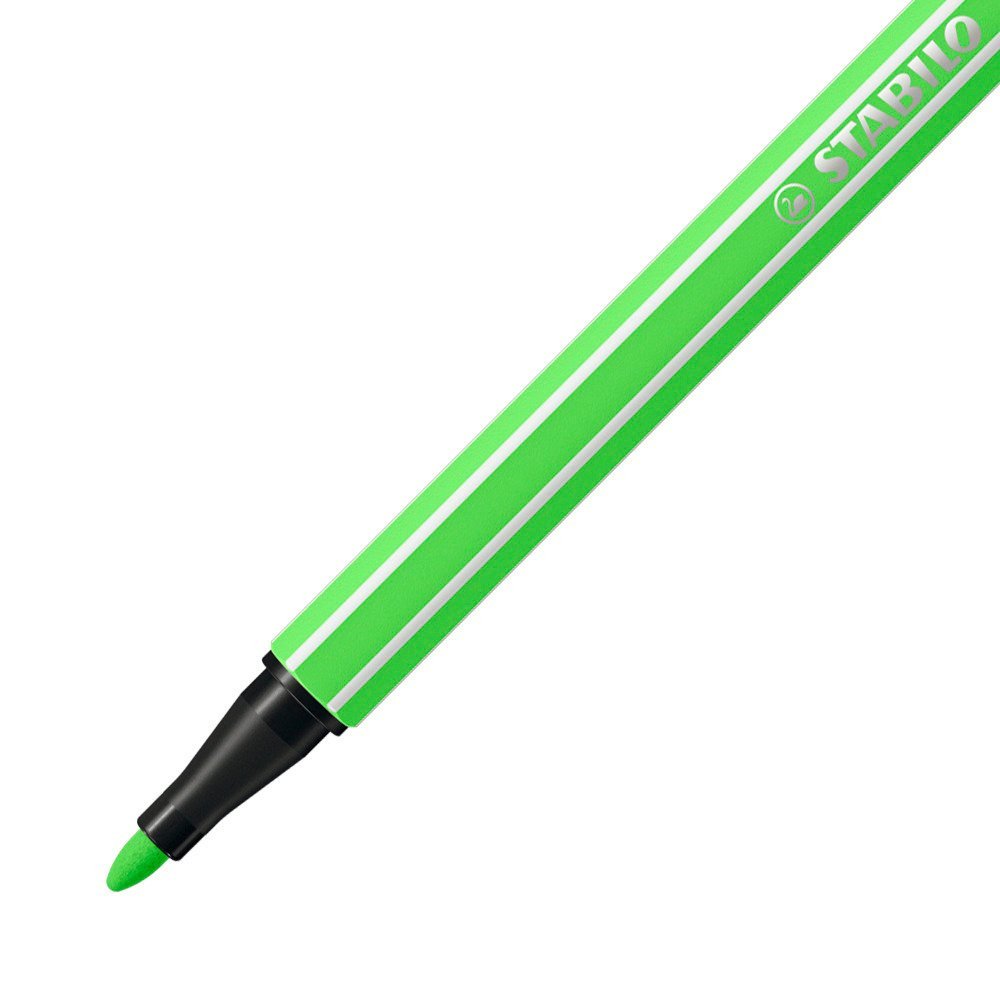 Stabilo Pen 68 Rotulador Verde Fluorescente -10u-
