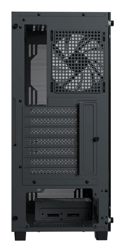 Caja Atx Aerocool B509a Flow Argb Cristal Templado Negro