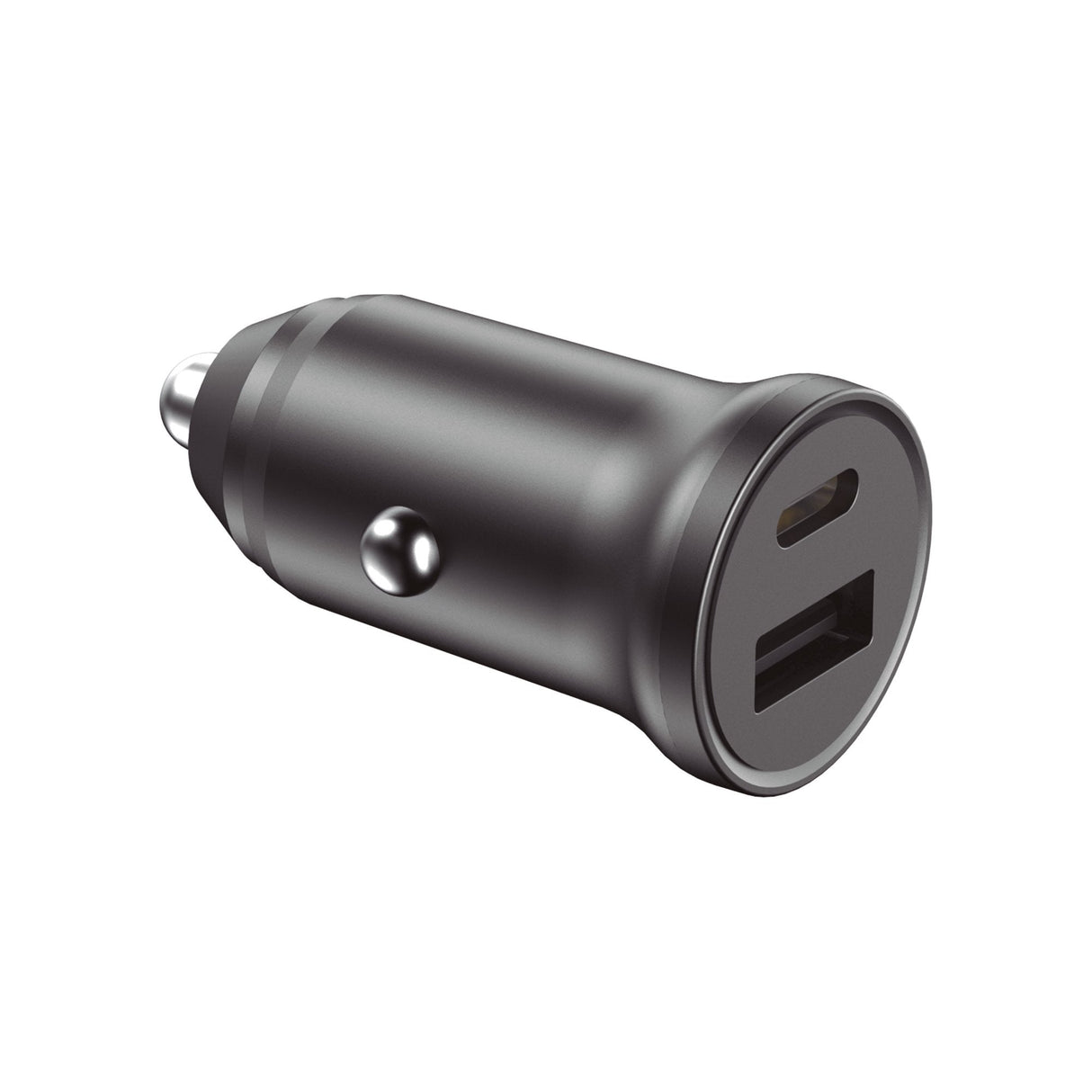 Ksix Bxcrc20pd Black Cargador Usb-A + Usb-C Para Coche 20w