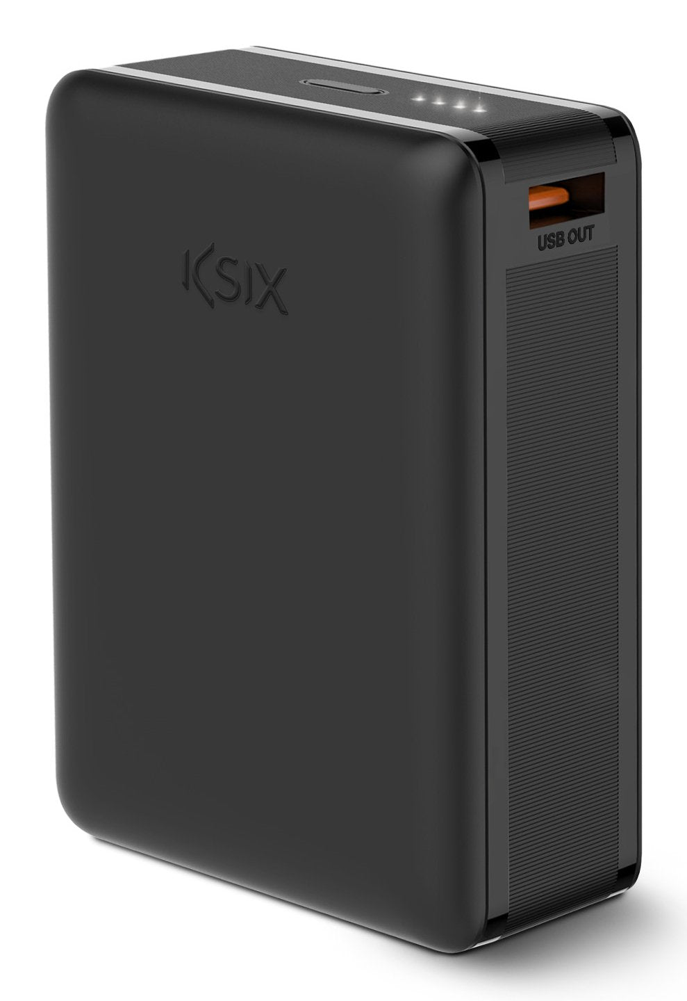Ksix Powerbank Nano 20.000 Mah - Tamaño De Bolsillo - Power Delivery - 22,5 W - Cable Usb-C A Usb-C - Carga Simultanea