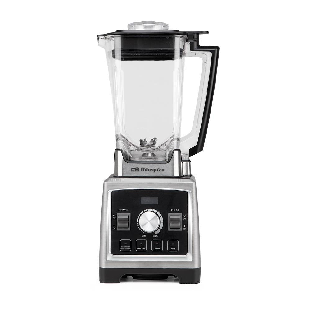 Orbegozo Bv 9800 Batidora De Vaso Profesional 1500w - Vaso Tritan 2l - Cuchillas Acero Inoxidable - 8 Velocidades Y 5