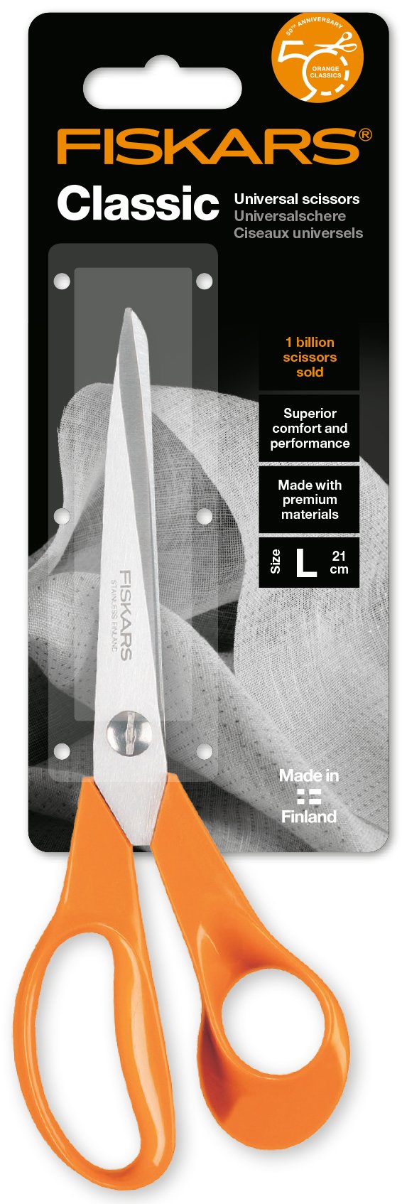 EAN 6411501985309 - Fiskars 9853 tijera de escritorio y manualidades Corte recto imagen 1