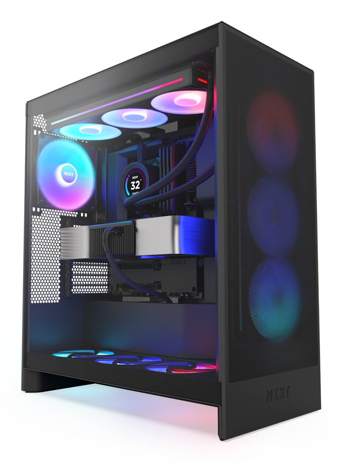 EAN 0810074845571 - NZXT H7 Flow RGB Midi Tower Negro imagen 1