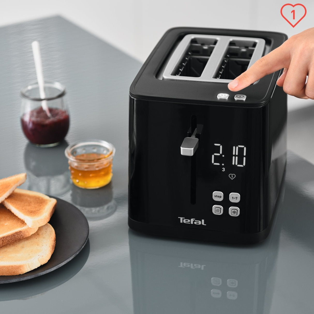 Tostadora Tefal Tt640810 2 Rebanada(S) Negro 850 W